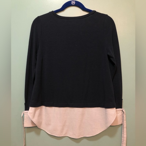 Loft Pin Striped Layered Look Shirt - Picture 2 of 15